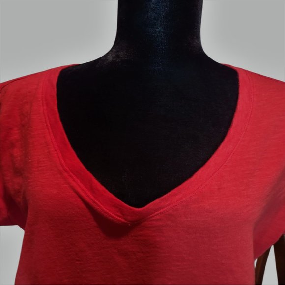 Cute A:glow Maternity ruched T-shirt Top XXL coral pink - Picture 4 of 8